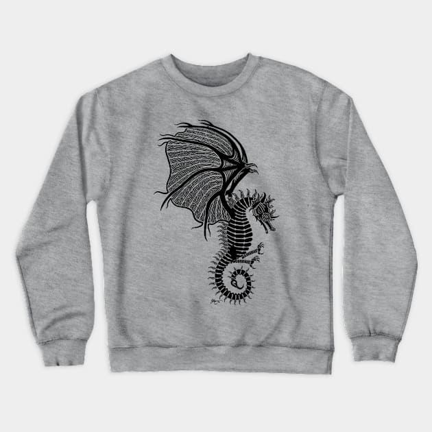 Sea Wyvern Crewneck Sweatshirt by fakelarry